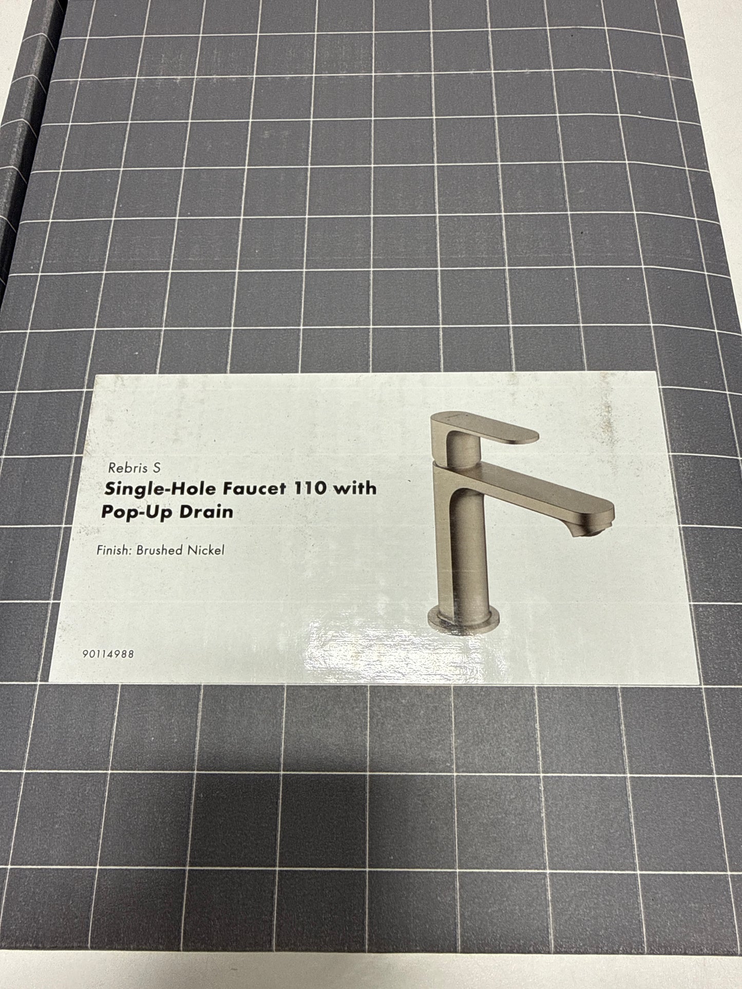 hansgrohe Rebris S Single-Handle 1-Hole Bathroom Sink Faucet in Brushed Nickel, 72517821