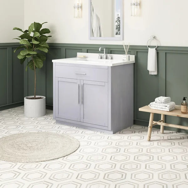 OVE Decors Kaya Bath Vanity in Gray 36’’ - *Plumbing