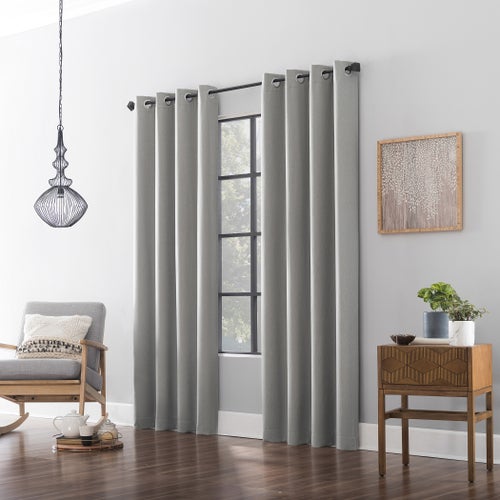 Sun Zero Hartford Room Darkening Grommet Curtains, 2-pack