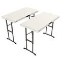 Defect 2 x Lifetime 4-Foot Commercial Adjustable Height Folding Table
