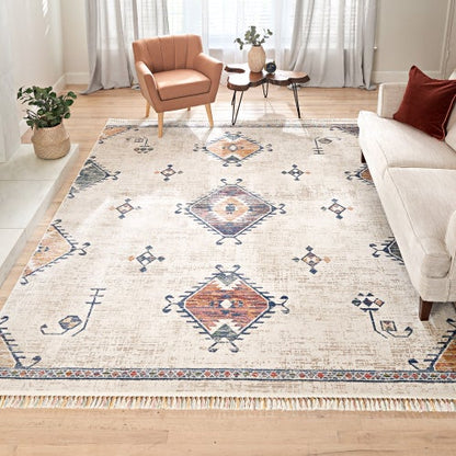 Atrani Area Rug or Runner, Hatra Cream 5 ft. 3 in. x 7 ft.