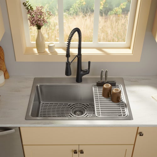 Kohler Pro-Function Kitchen Sink Kit - With Matte Black Faucet