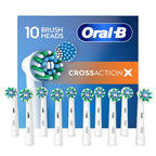 10 x Oral-B Cross Action Replacement Electric Toothbrush Heads