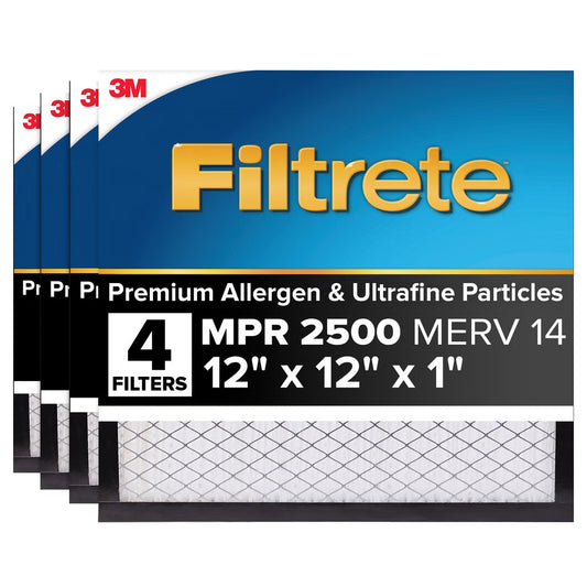 3M 2500 Series Filtrete 1 Filter 20 X 25 X 1 (Pack of 4)