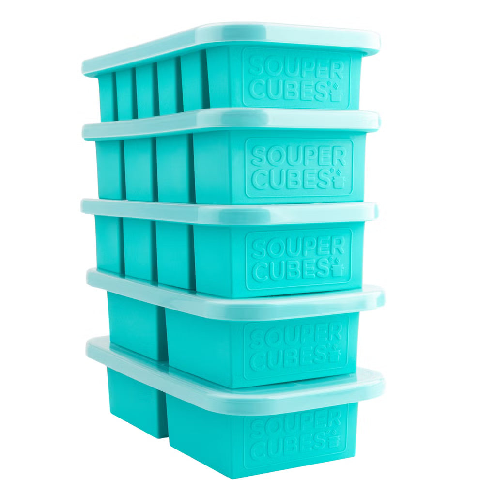 Souper Cubes Silicone Freezer Storage Tray, 5 Pack