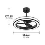 Artika Edwin 23’’ LED Chandelier Ceiling Fan - Ligh