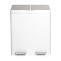 Kohler 82L Dual Bin Step Trash Can White