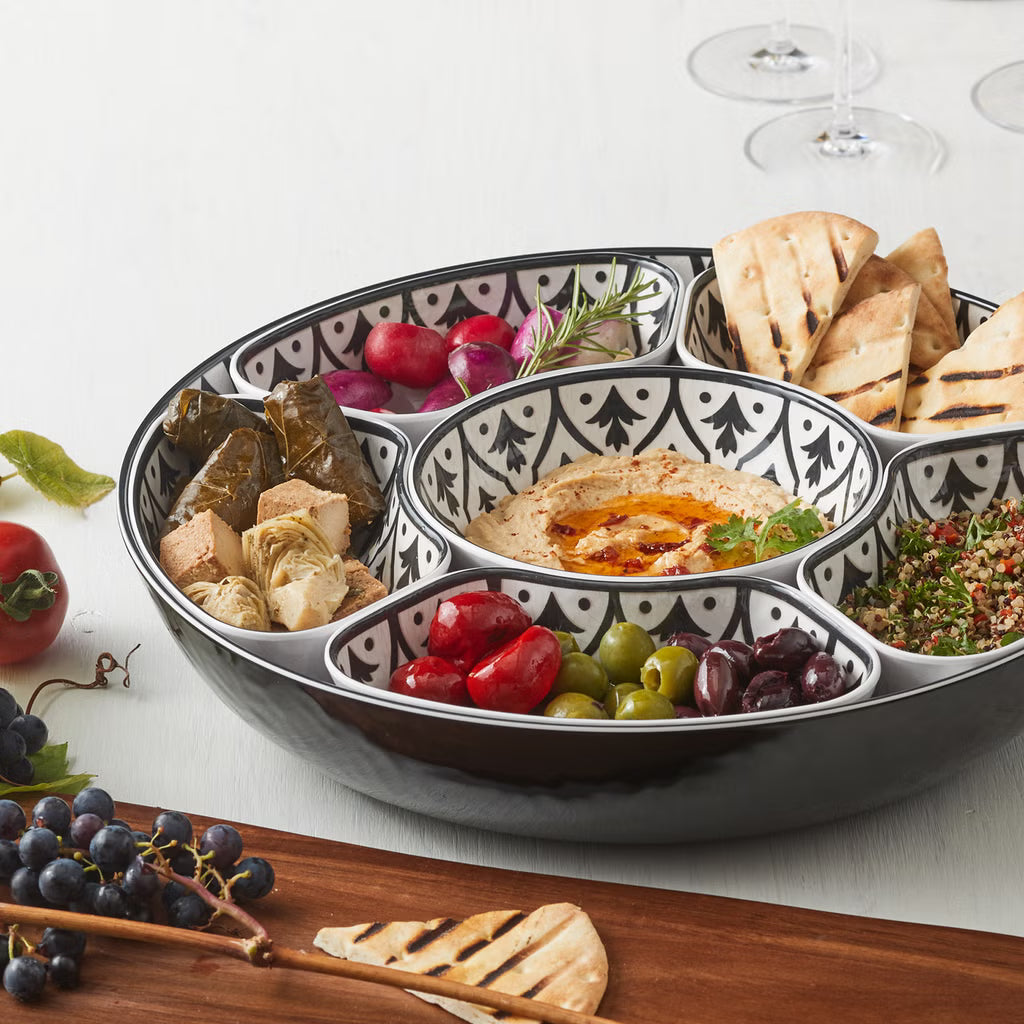Kirkland 7-piece Melamine Lazy Susan with Cover
