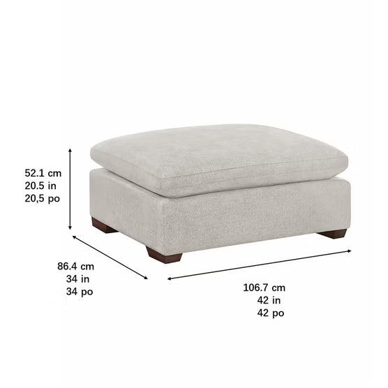 Thomasville Lowell Fabric Ottoman