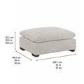 Thomasville Lowell Fabric Ottoman