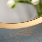 Kohler Essential 28 in. W X 28 in. H Round Framing Wall Mount Vanity Mirror with Modern Brushed Gold