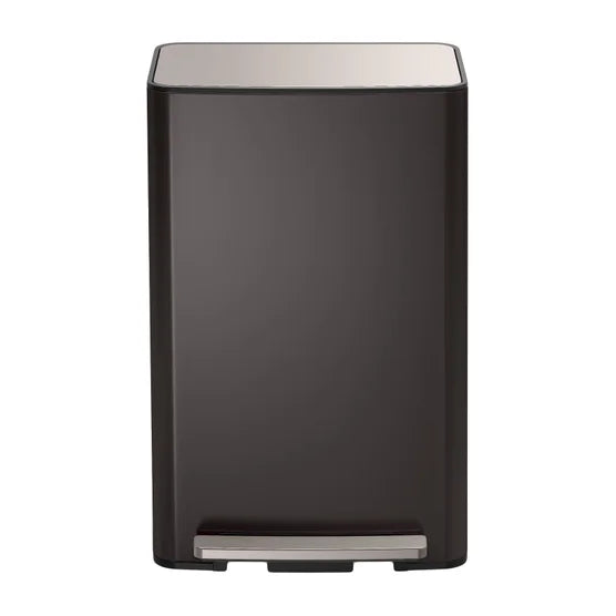Kohler 47L Step Trash Can Black Stainless