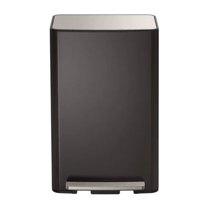 Kohler 47L Step Trash Can Black Stainless
