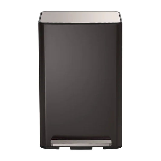 Kohler 47L Step Trash Can Black Stainless