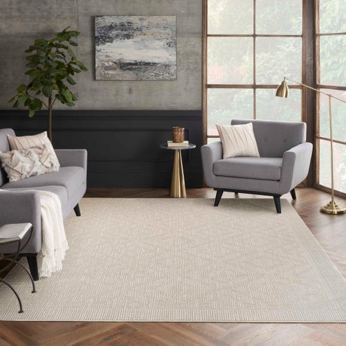 Used Nourison Arctic Area Rug Collection, Lumi 7 ft. 10 in. x 9 ft. 10 in