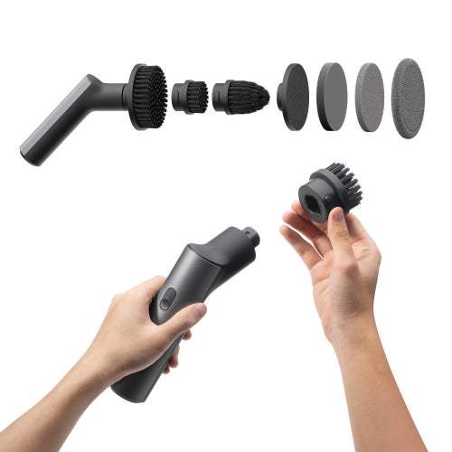HOTO Cordless Spin Scrubber: 2.5 N·M torque six brush heads IPX7 rated - *Kitchen & Dining