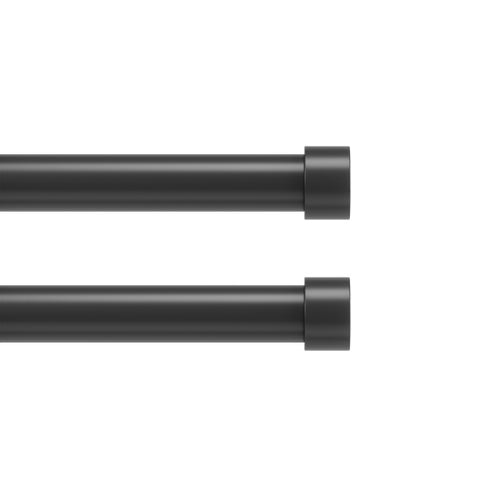 Umbra 1" Curtain Rod, 2-pack Black