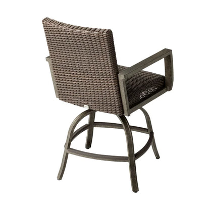 Agio Oakland 2-piece Outdoor Patio High Dining Swivel Chairs