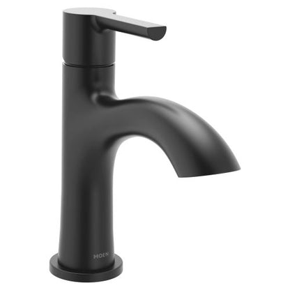 Moen Idris One-Handle Bathroom Faucet Modern Deck Mount with Push-Down Drain Optional 3-Hole Deckplate 1.2 GPM