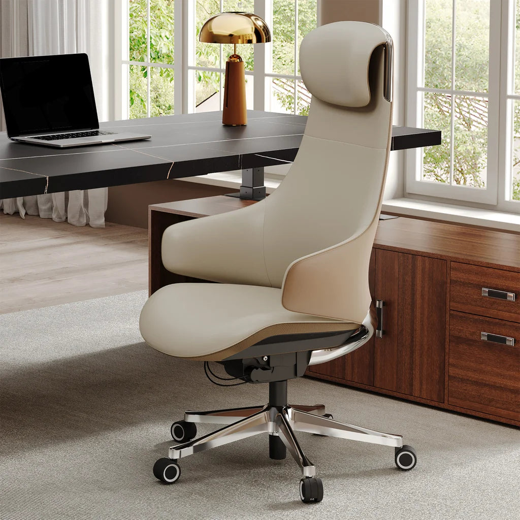 Eureka Ergonomic Serene Ella, Napa Leather Executive Chair