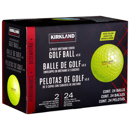 Kirkland Signature V3.0 Yellow Golf Ball, 2-dozen