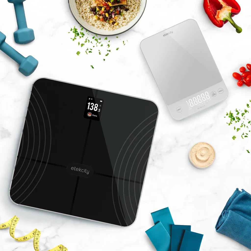 Etekcity Wellness Bundle: Smart Fitness Scale + Kitchen Scale - *Health & Beauty