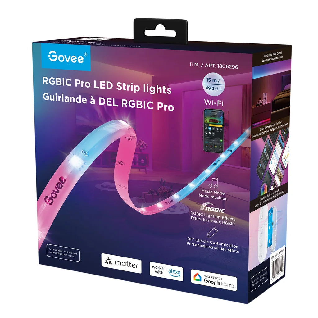 Govee 49.2ft RGBIC Pro LED Strip lights