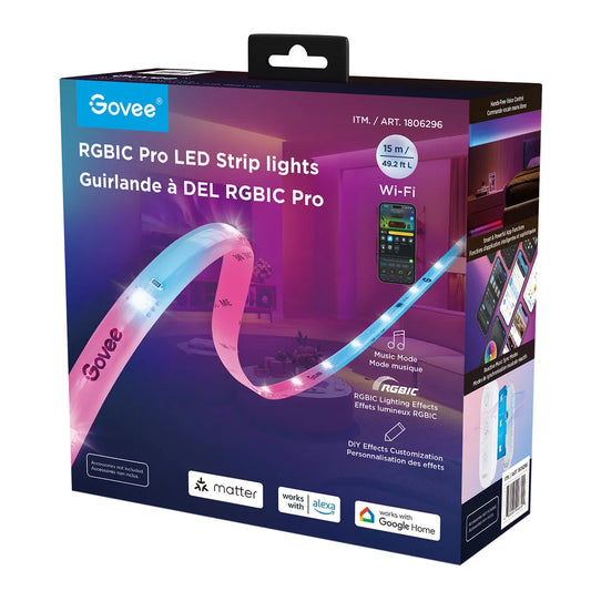 Govee 49.2ft RGBIC Pro LED Strip lights