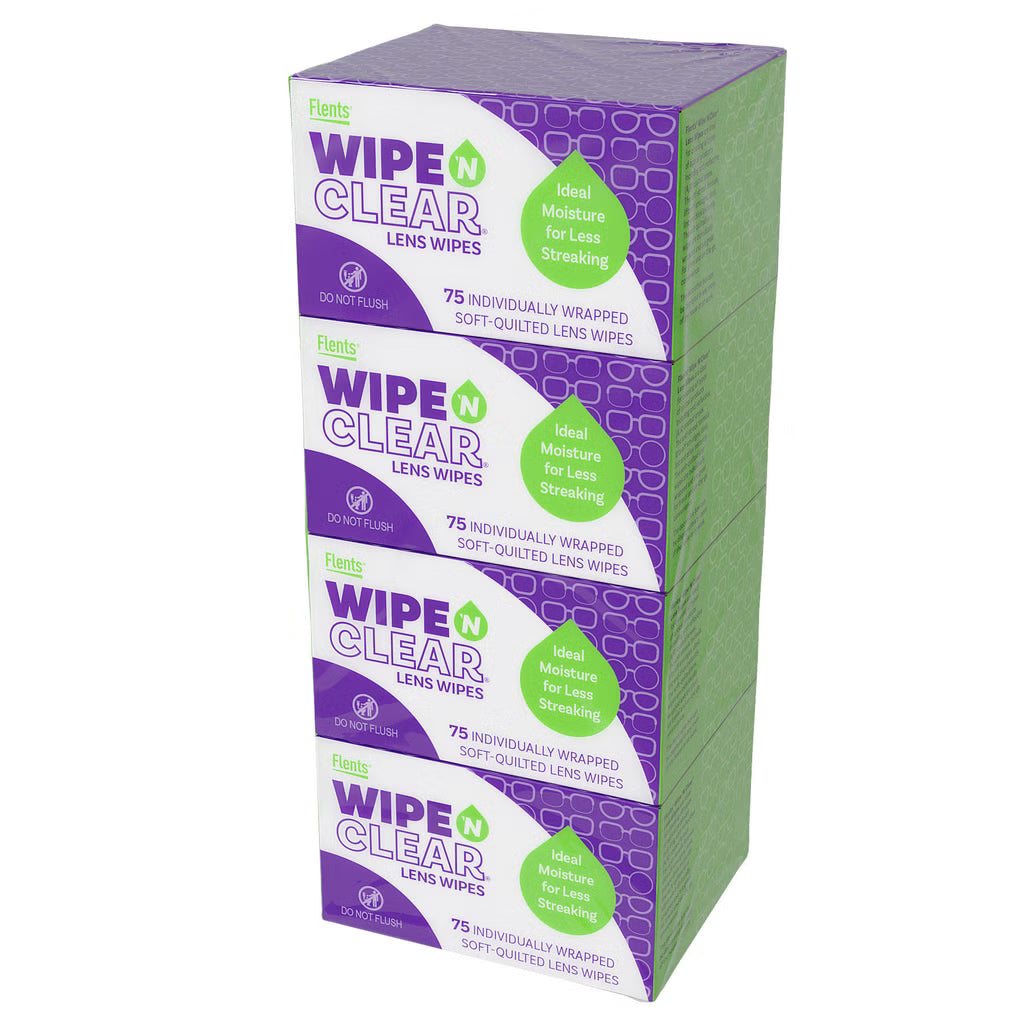 4 - Flents Wipe N Clear Lens Wipes 300 Total Count