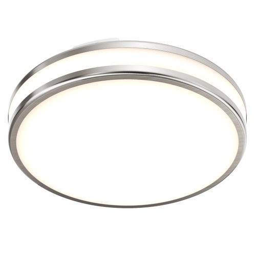 Artika Hemisphere 15” LED Flush Mount Light Fixture - Brushed Nickel - *Lighting & Electrical