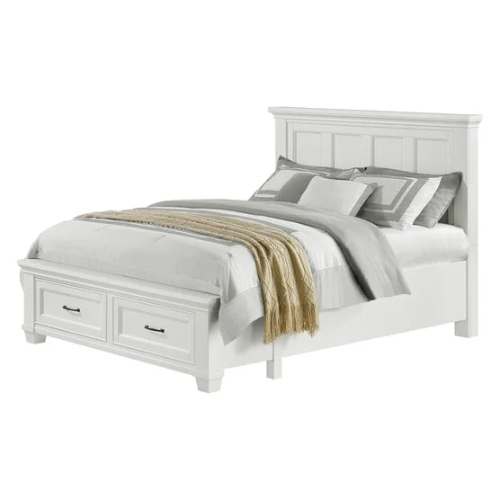Broadmoore Rose Storage Bed Queen White
