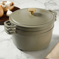 Sur La Table Enameled Cast Iron Stackable Cookware Set