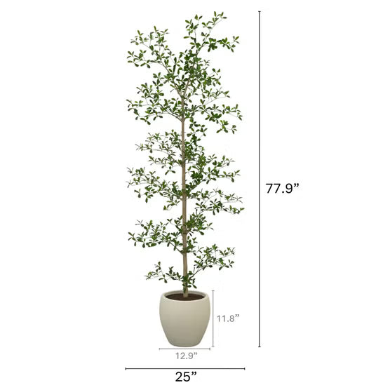Nearly Natural Faux 6.5' Black Olive Tree
