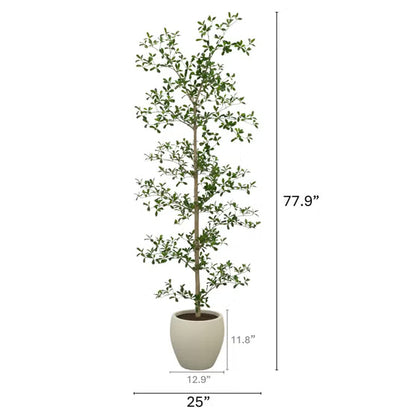 Nearly Natural Faux 6.5' Black Olive Tree