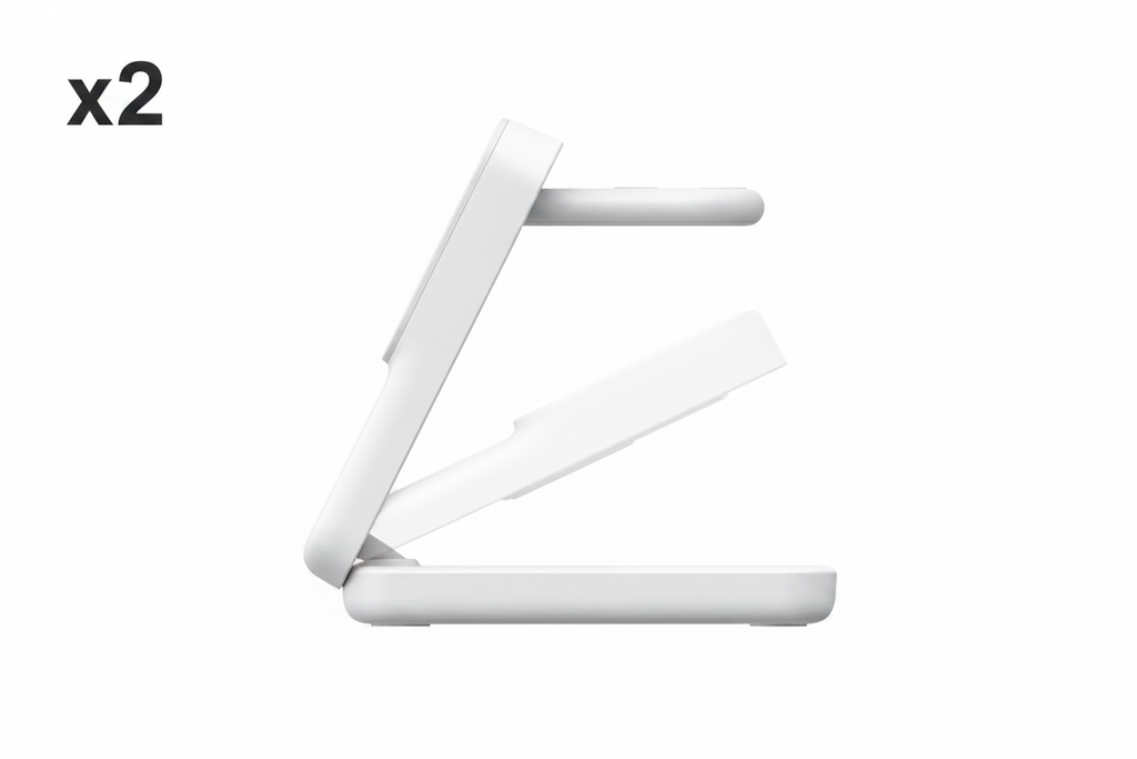 2 x Belkin 3-in-1 Charging Stand Qi2 25W