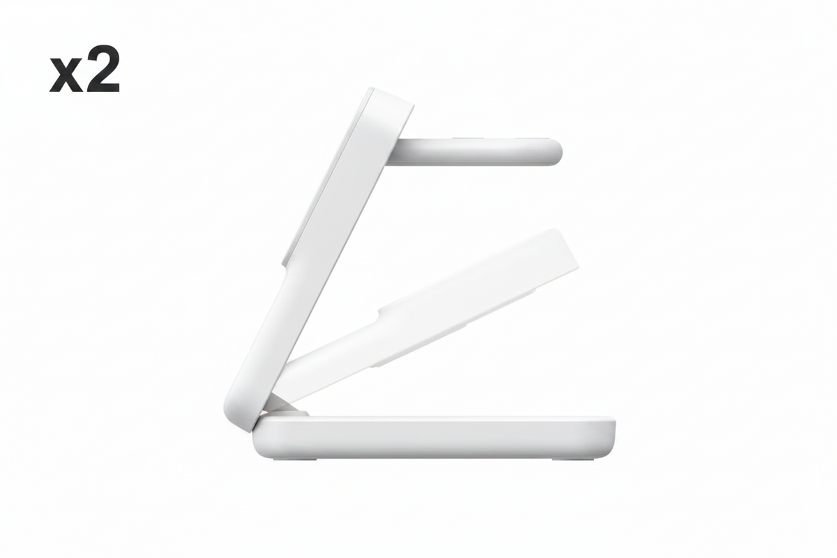 2 x Belkin 3-in-1 Charging Stand Qi2 25W