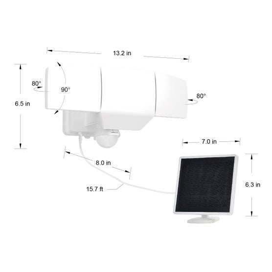 Lutec Motion Activated Solar Security LED Light - *Lighting & Electrical
