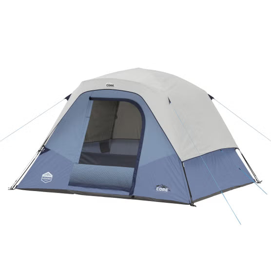 Used CORE 6-person Lighted Dome Tent with Half Rainfly