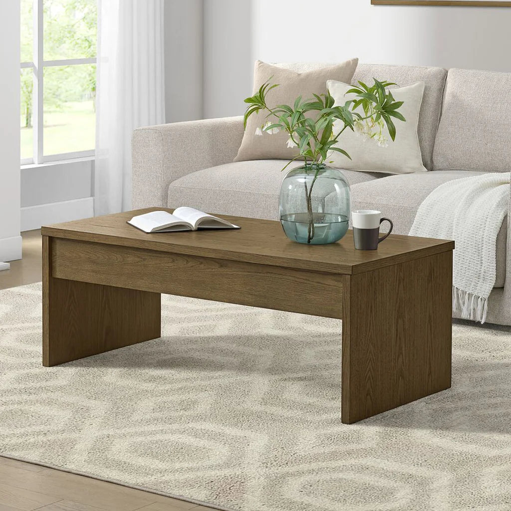 Bayside Furnishings Whitlee Lift-Top Coffee Table, Brown