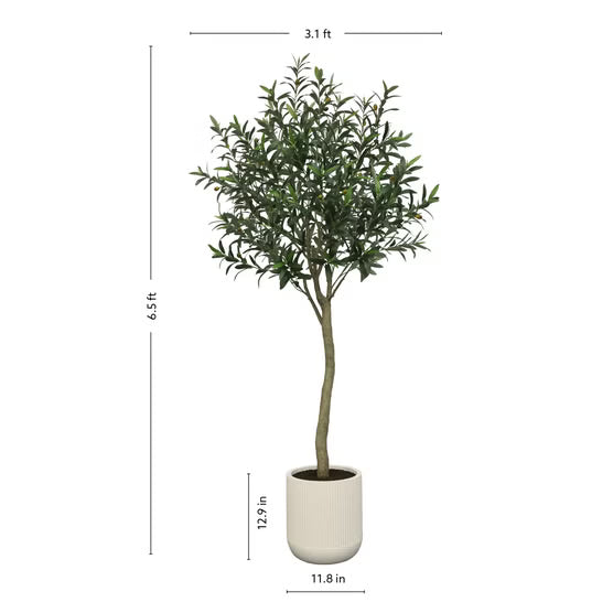 Kirkland Faux 6.5' Topiary Olive Tree