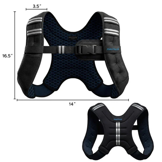 Nautilus Weighted Vest 12 lb. with Adjustable Fit