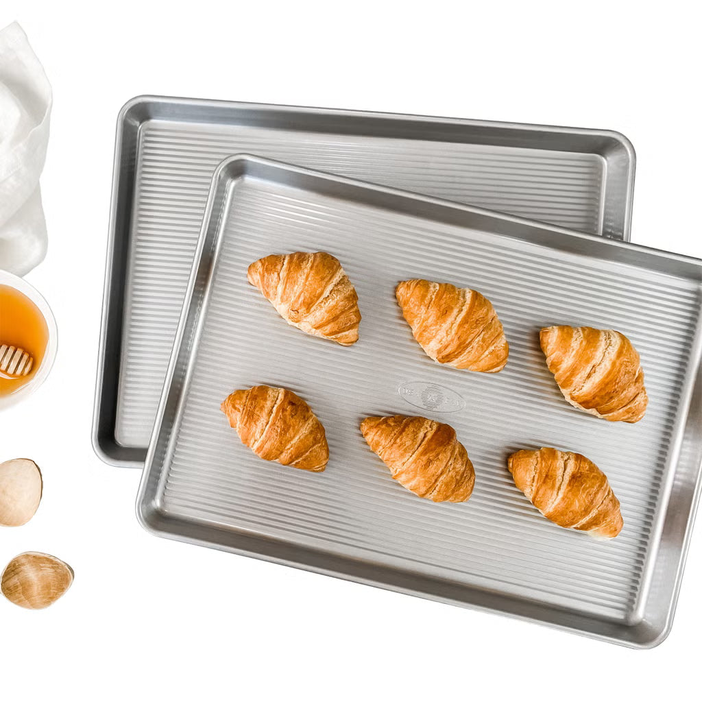 2 x See Desc USA Pans Nonstick Baking Sheet 17.25 X 12.25
