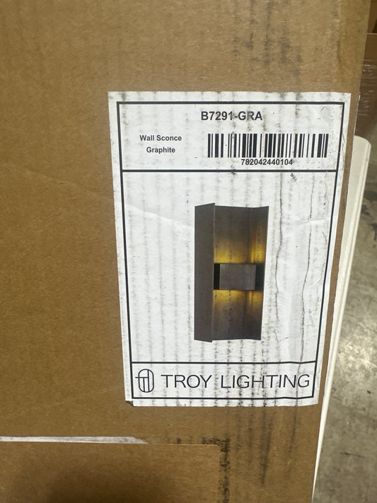 Troy Lighting B7291 Scotsman 2 Light 14" Tall LED Outdoor Wall Sconce Graphite