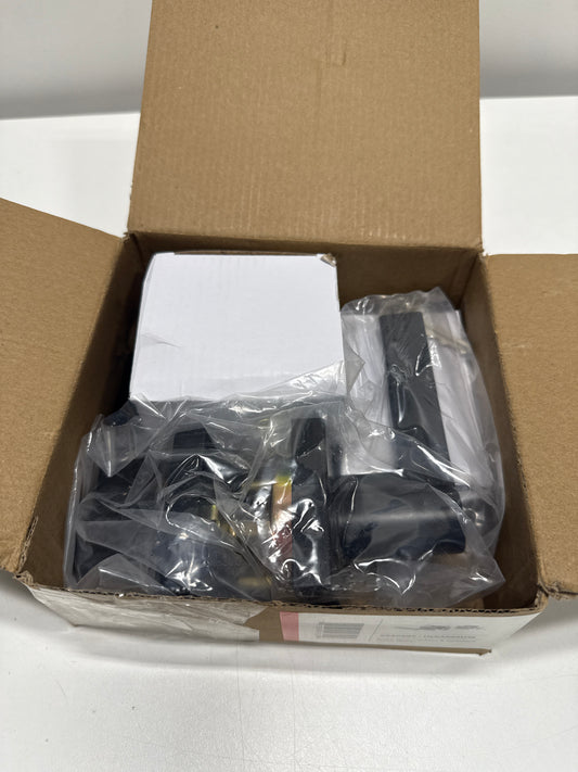 Miseno Mlk2022 Lorton Flat Bar Single Cylinder Keyed Entry Door Lever Set - Black