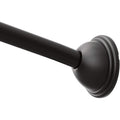 Moen CSR2160BL 54 to 72-Inch Adjustable Length Fixed Mount Single Curved Shower Rod Matte Black