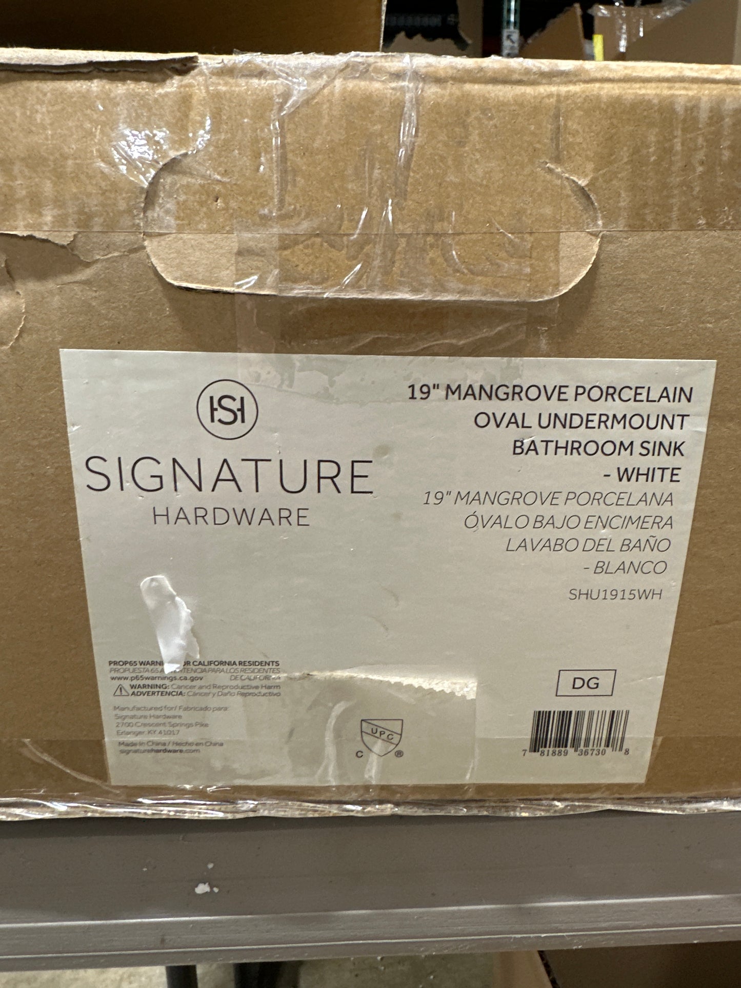 Signature Hardware 447972 Mangrove 21" Vitreous China Undermount Bathroom Sink