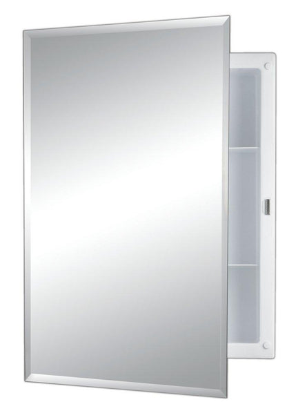 Jensen Builder Series 22 in. Recessed Mount Medicine Cabinet in Basic White