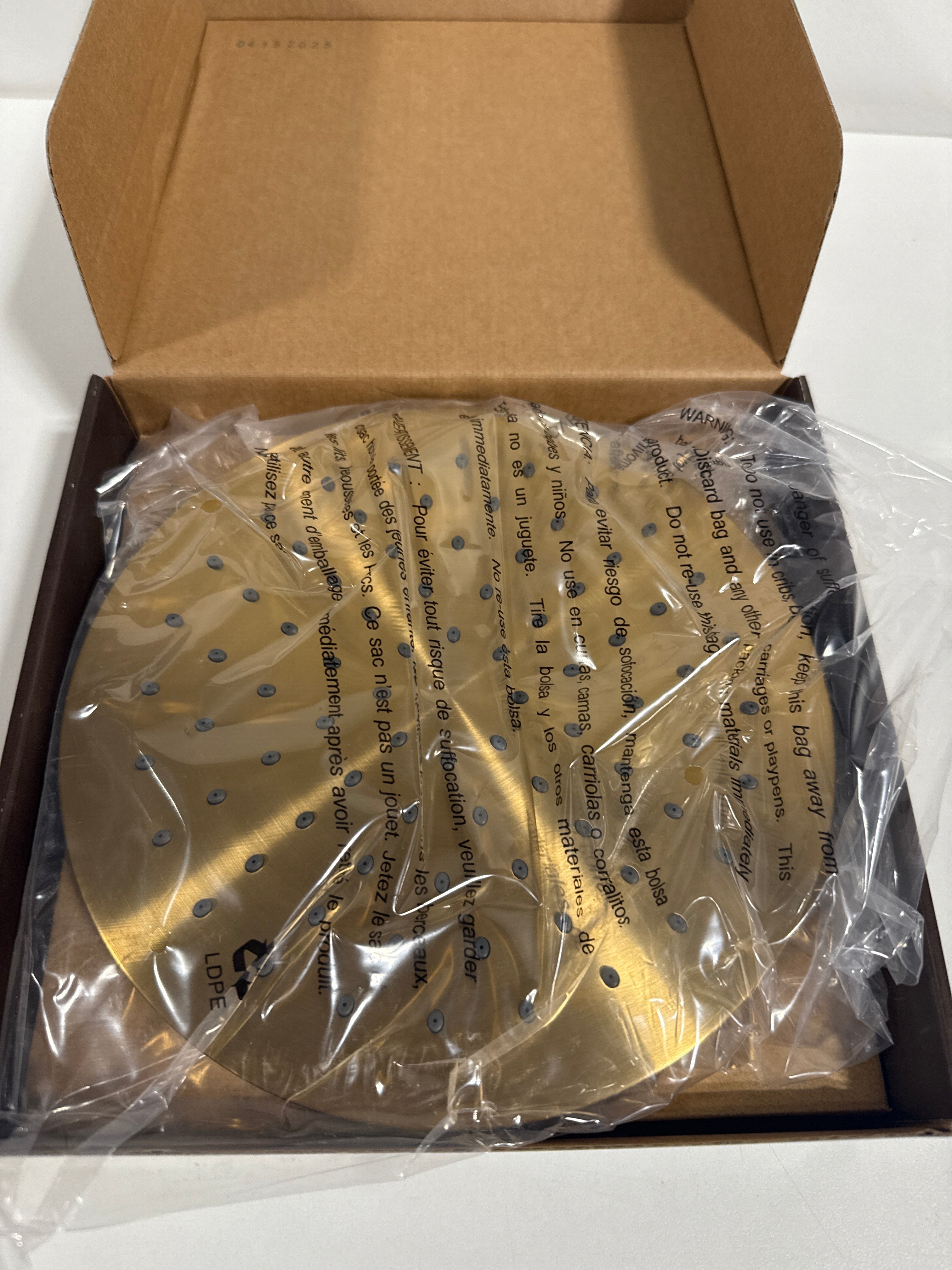Signature Hardware 948948-8-1.8 1.75 GPM 8’’ Wide Modern Round Rain Shower Head Brushed Gold - *Plumbing