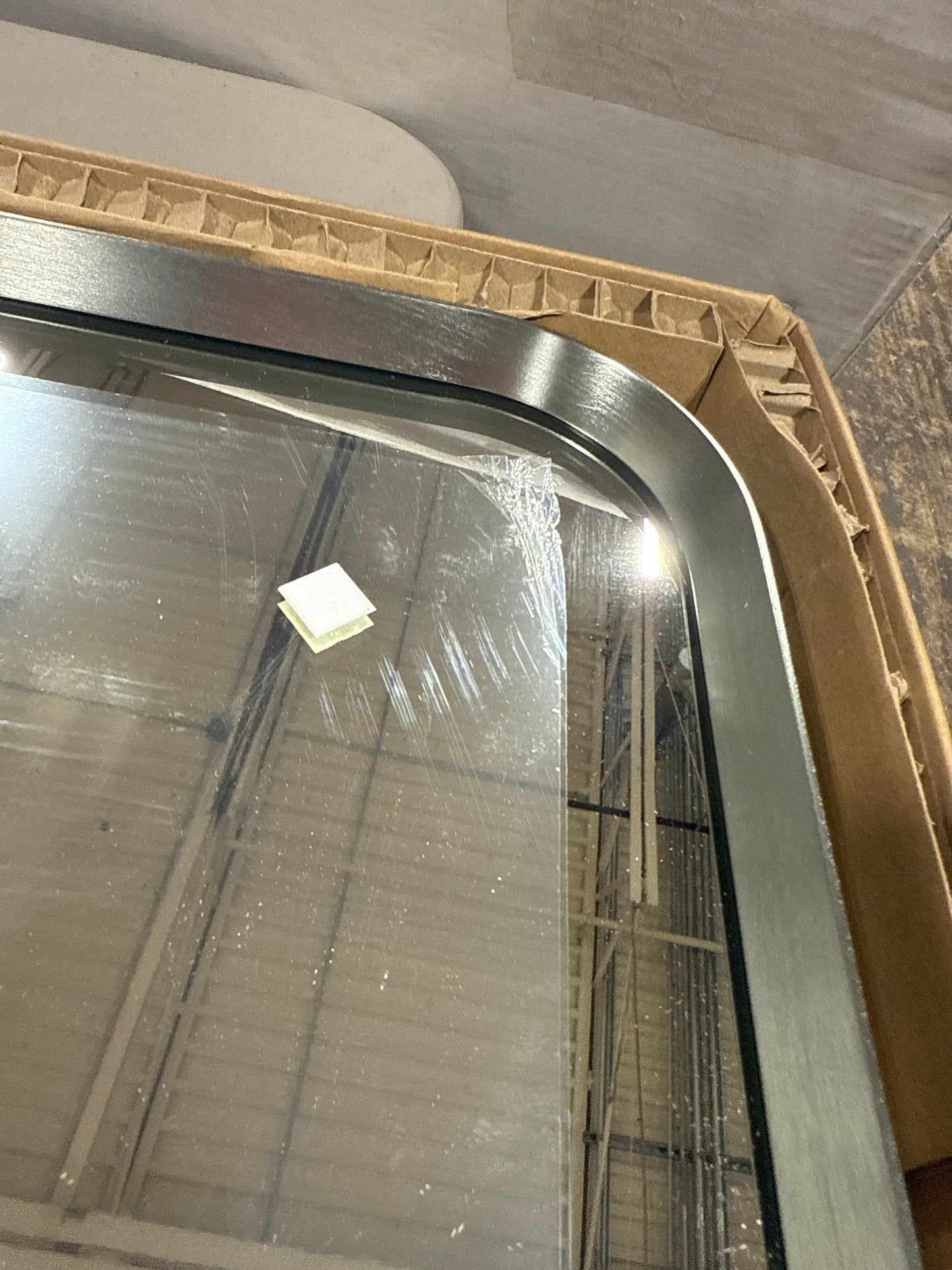 Kohler Essential 24 in. W x 36 in. H Rectangular Framed Wall Mount Bathroom Vanity Mirror in Brushed Nickel