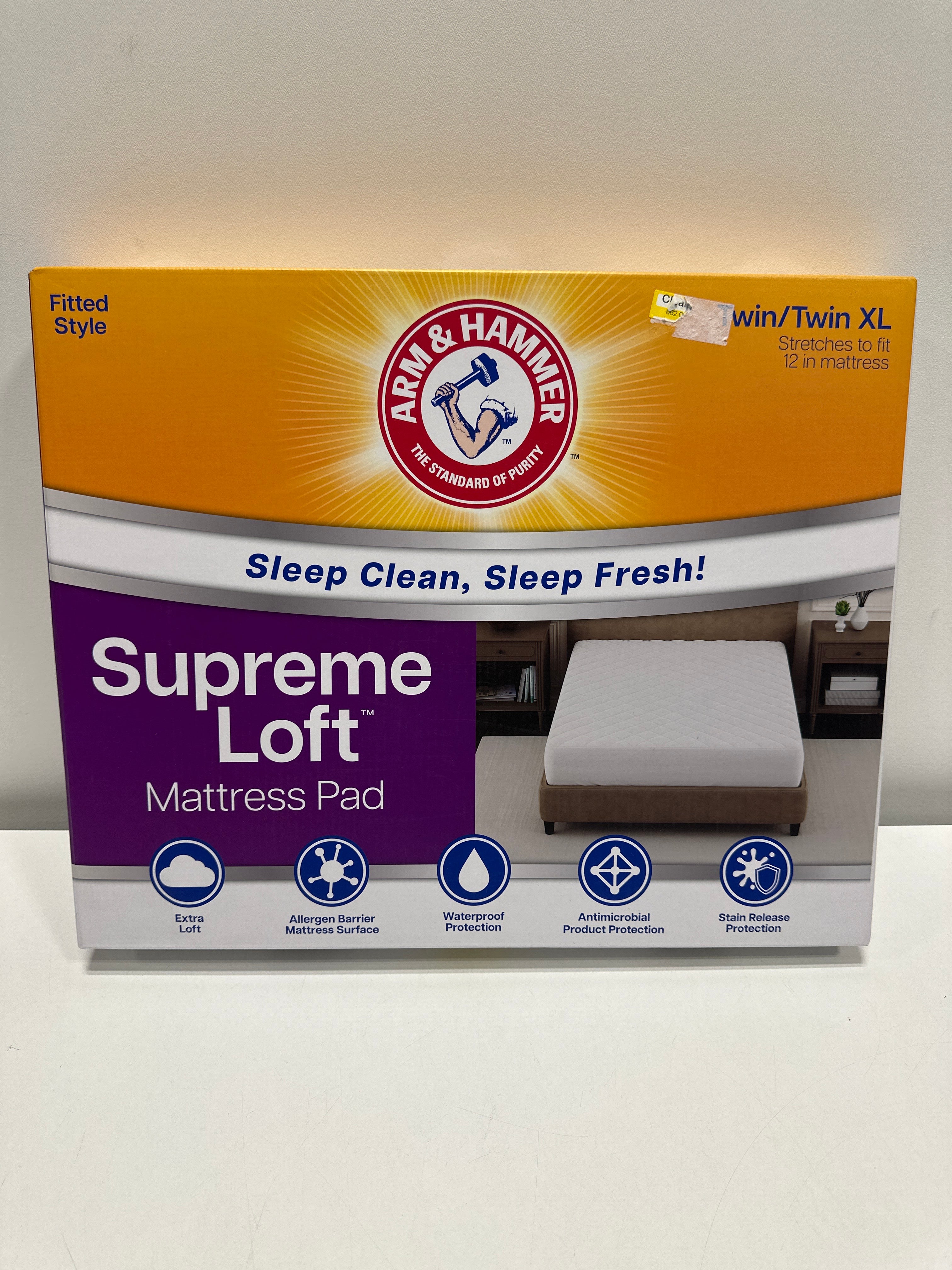 Arm & Hammer Twin/Twin XL Supreme Loft Mattress Pad - *Bedding